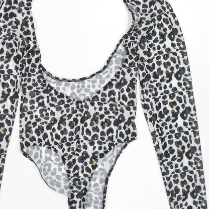 Womens UK Size 4 ASOS One-Piece Black Bodysuit