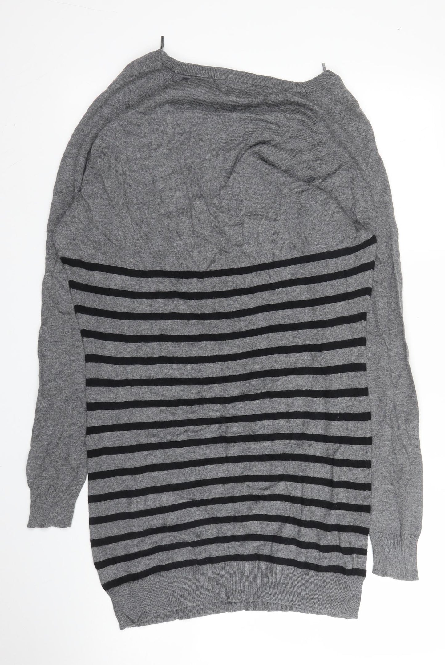 Womens UK Size 8 NEXT Grey Tunic Jumper