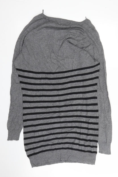 Womens UK Size 8 NEXT Grey Tunic Jumper