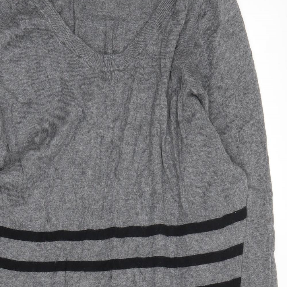 Womens UK Size 8 NEXT Grey Tunic Jumper