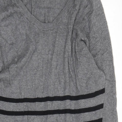 Womens UK Size 8 NEXT Grey Tunic Jumper