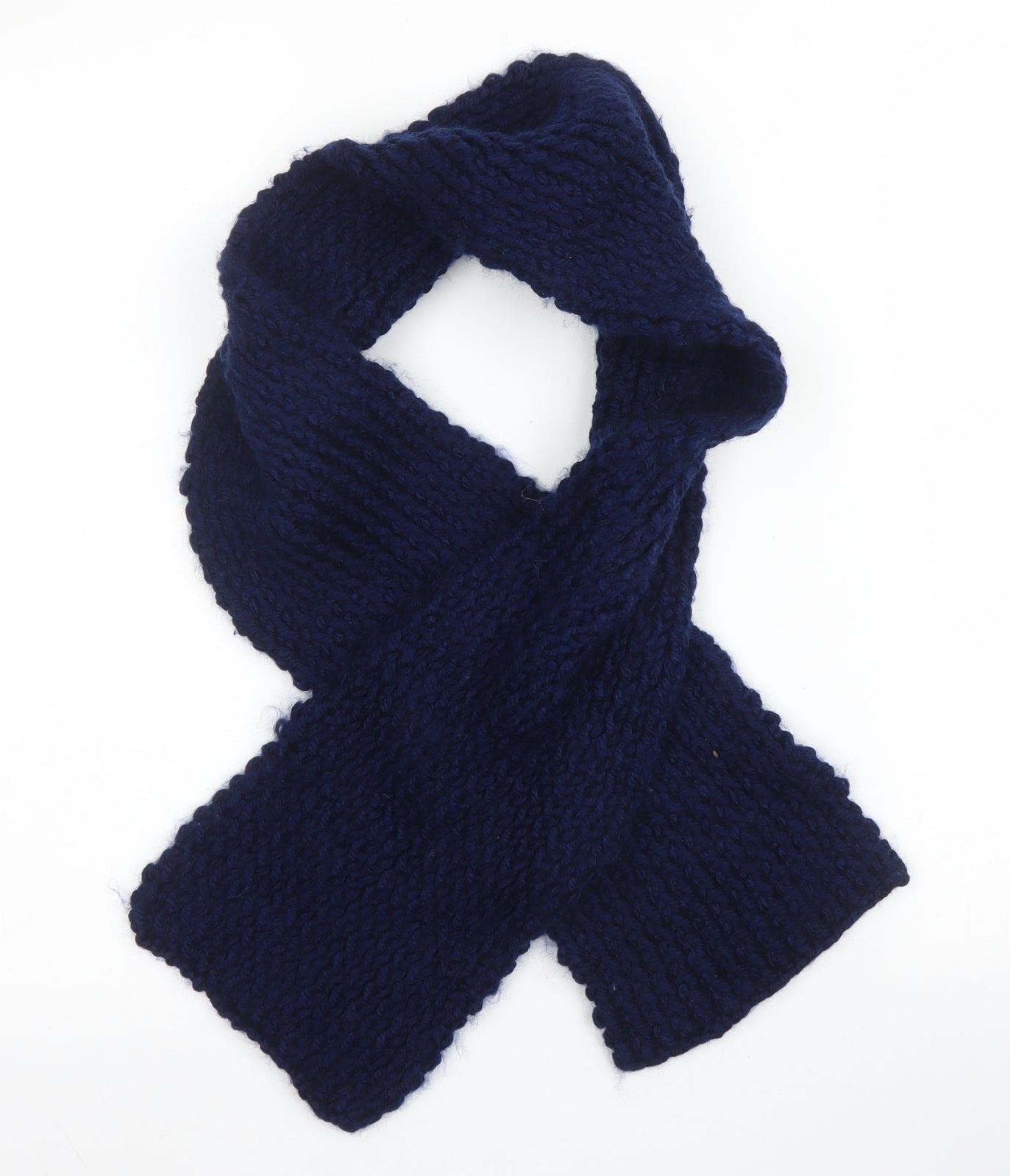 Preworn Unisex Blue  Acrylic  Scarf