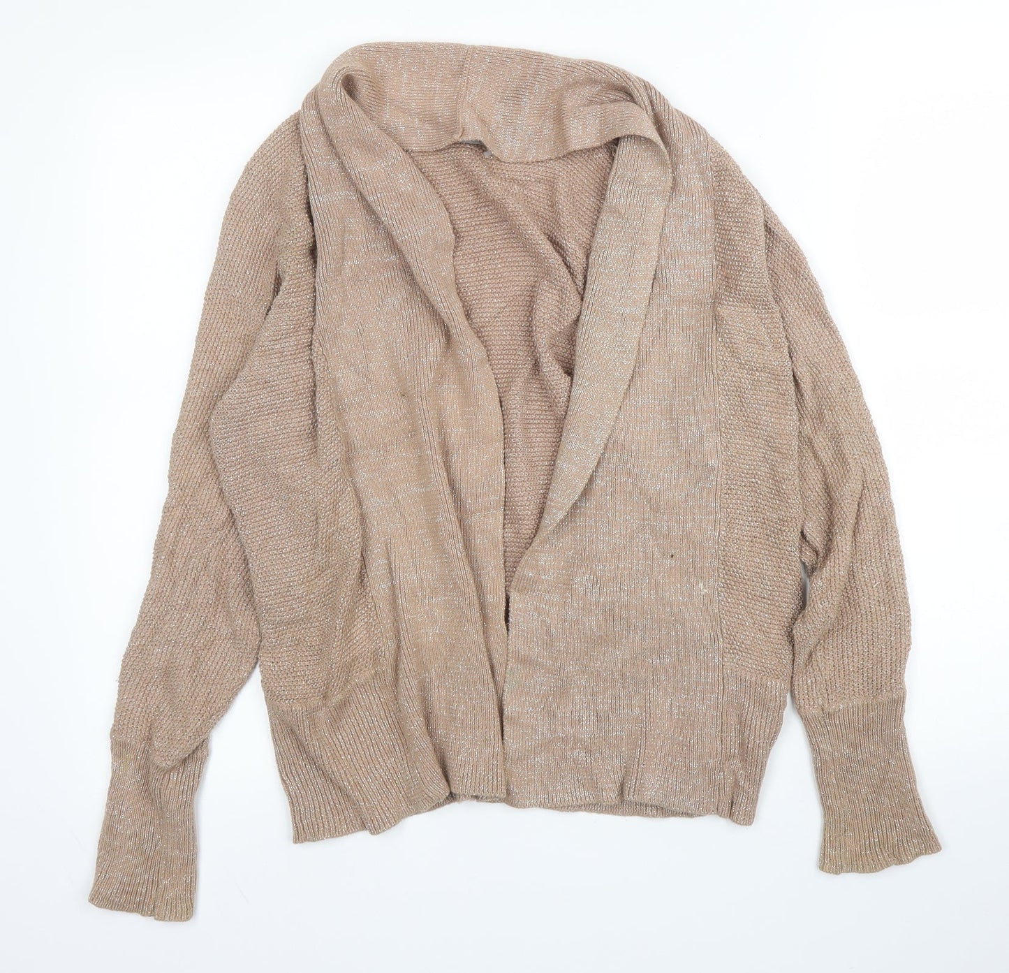 Womens UK Size 10 M&S Beige Cardigan Jumper