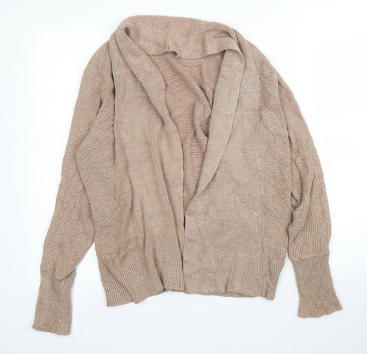 Womens UK Size 10 M&S Beige Cardigan Jumper