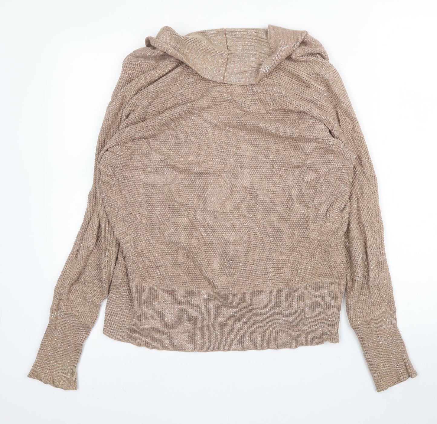 Womens UK Size 10 M&S Beige Cardigan Jumper