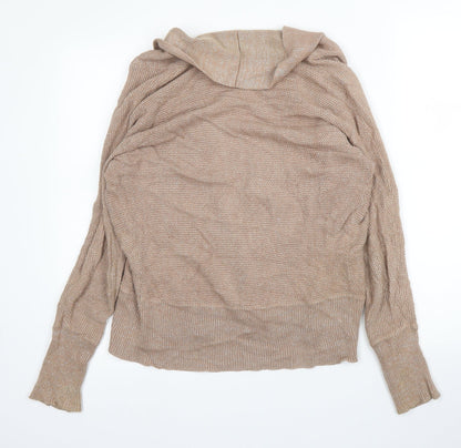 Womens UK Size 10 M&S Beige Cardigan Jumper
