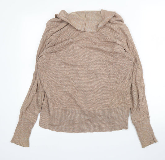 Womens UK Size 10 M&S Beige Cardigan Jumper