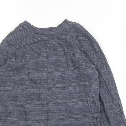 F&F Boys Blue  Cotton Basic T-Shirt Size 8 Years Round Neck