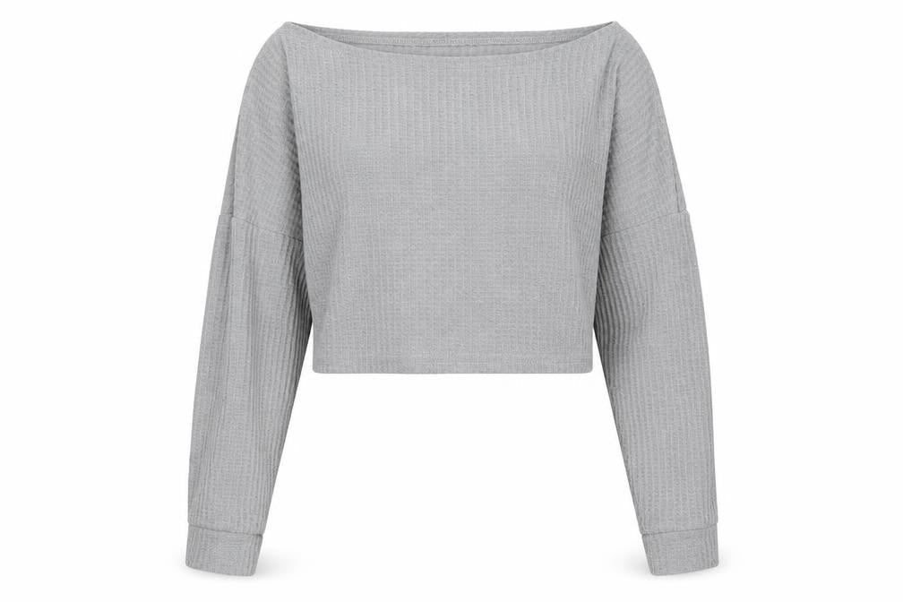 Womens UK Size L Preworn Grey Pullover Jumper