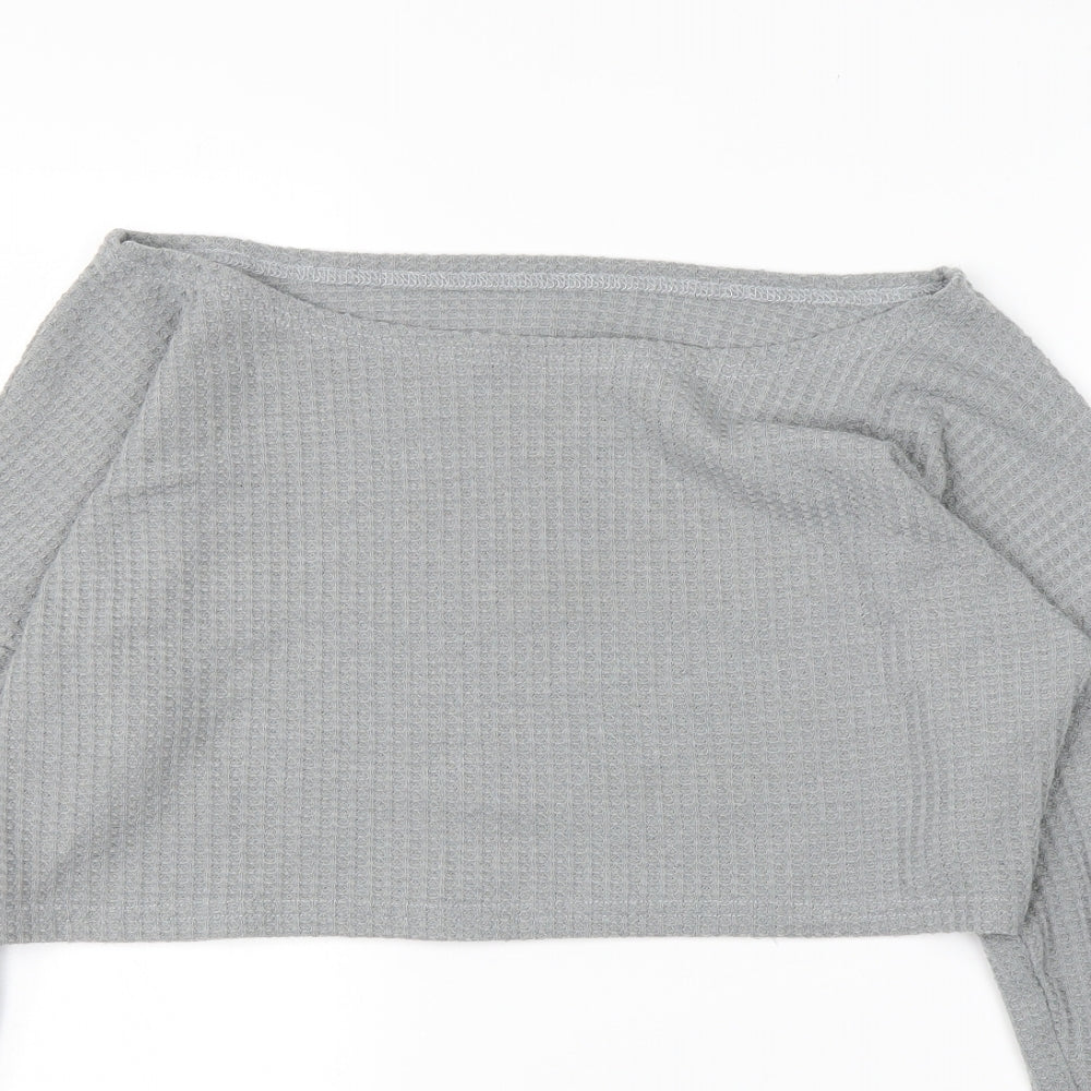 Womens UK Size L Preworn Grey Pullover Jumper