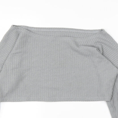 Womens UK Size L Preworn Grey Pullover Jumper