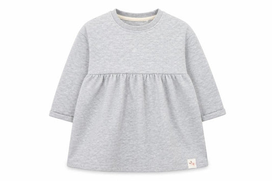 George Girls Grey  Cotton Jumper Dress  Size 18 Months  Round Neck