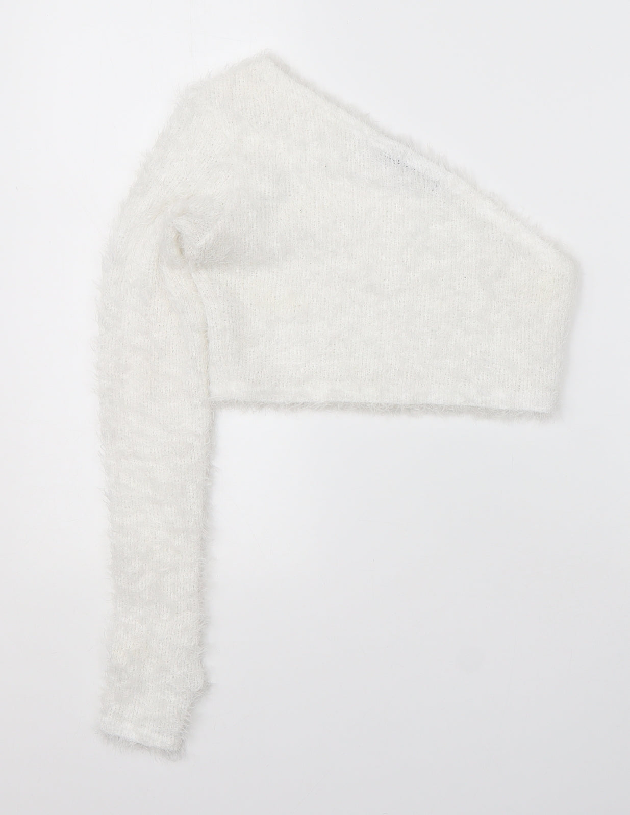 Womens UK Size 8 PRETTYLITTLETHING White Basic Blouse