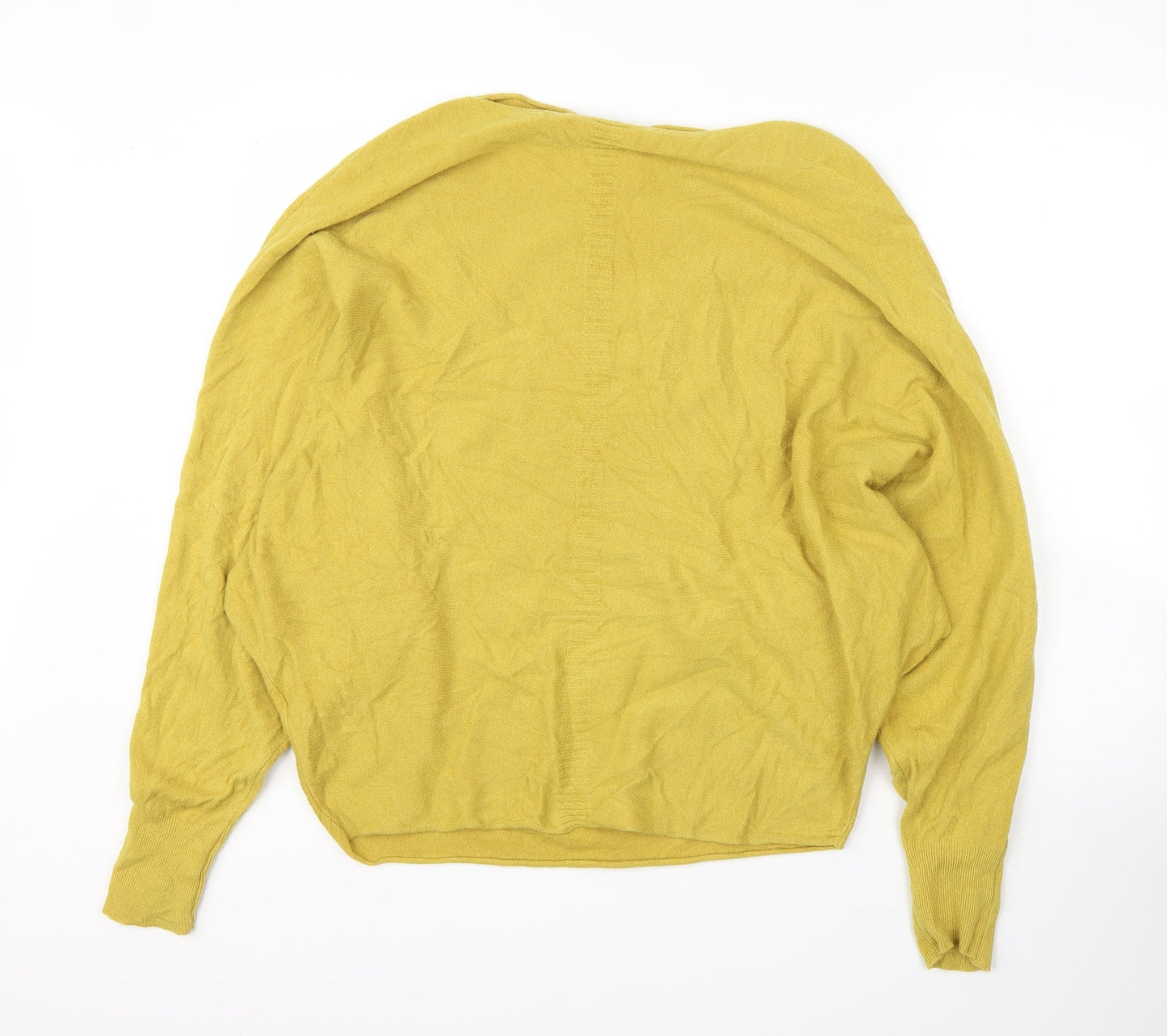 Womens UK Size M Preworn Yellow Pullover Jumper