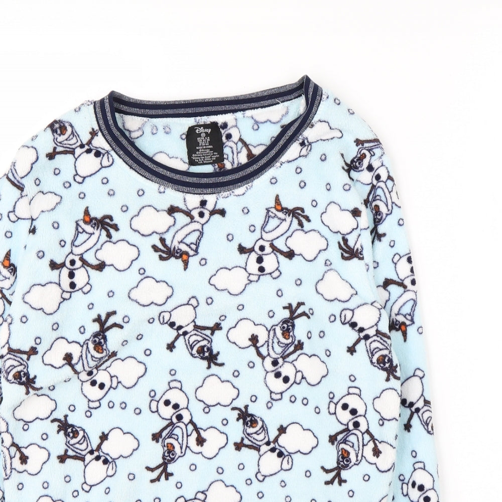 Primark Womens Blue Round Neck  Polyester Pullover Jumper Size 6   - Frozen