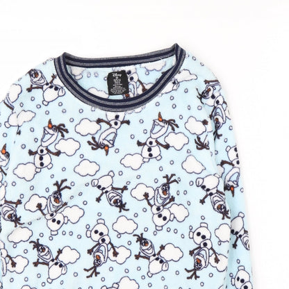 Primark Womens Blue Round Neck  Polyester Pullover Jumper Size 6   - Frozen