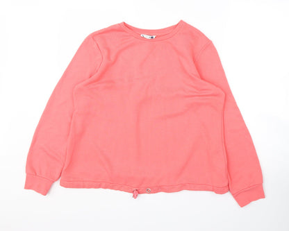 George Womens Pink Round Neck  Viscose Pullover Jumper Size 12