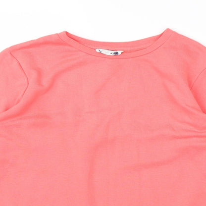George Womens Pink Round Neck  Viscose Pullover Jumper Size 12
