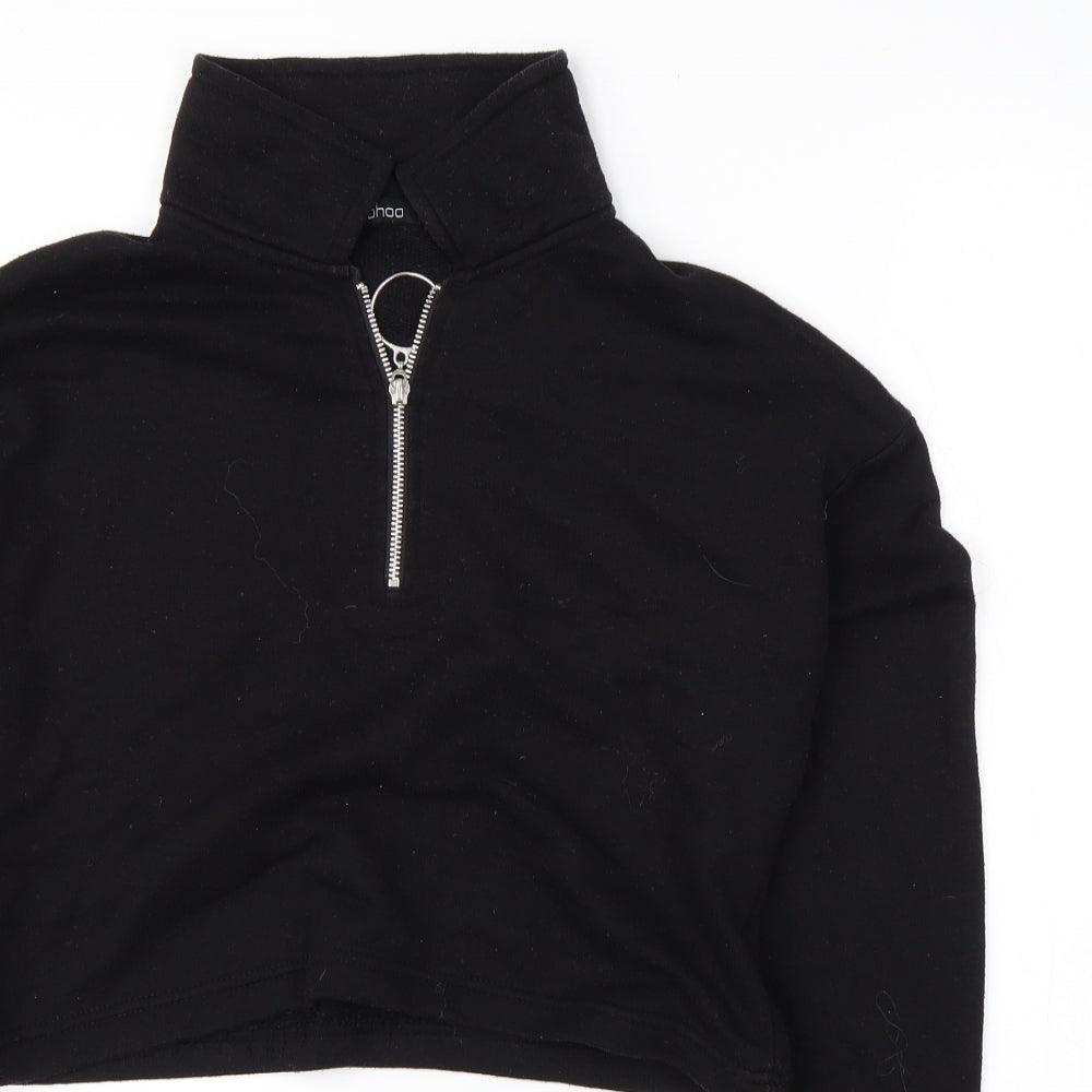 Womens UK Size 8 Boohoo Black Pullover Jumper