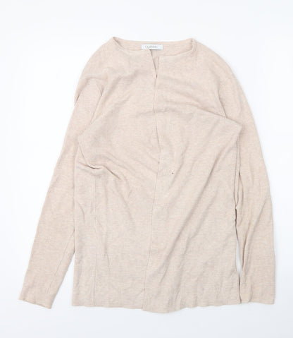 Womens UK Size 6 M&S Beige Cardigan Jumper