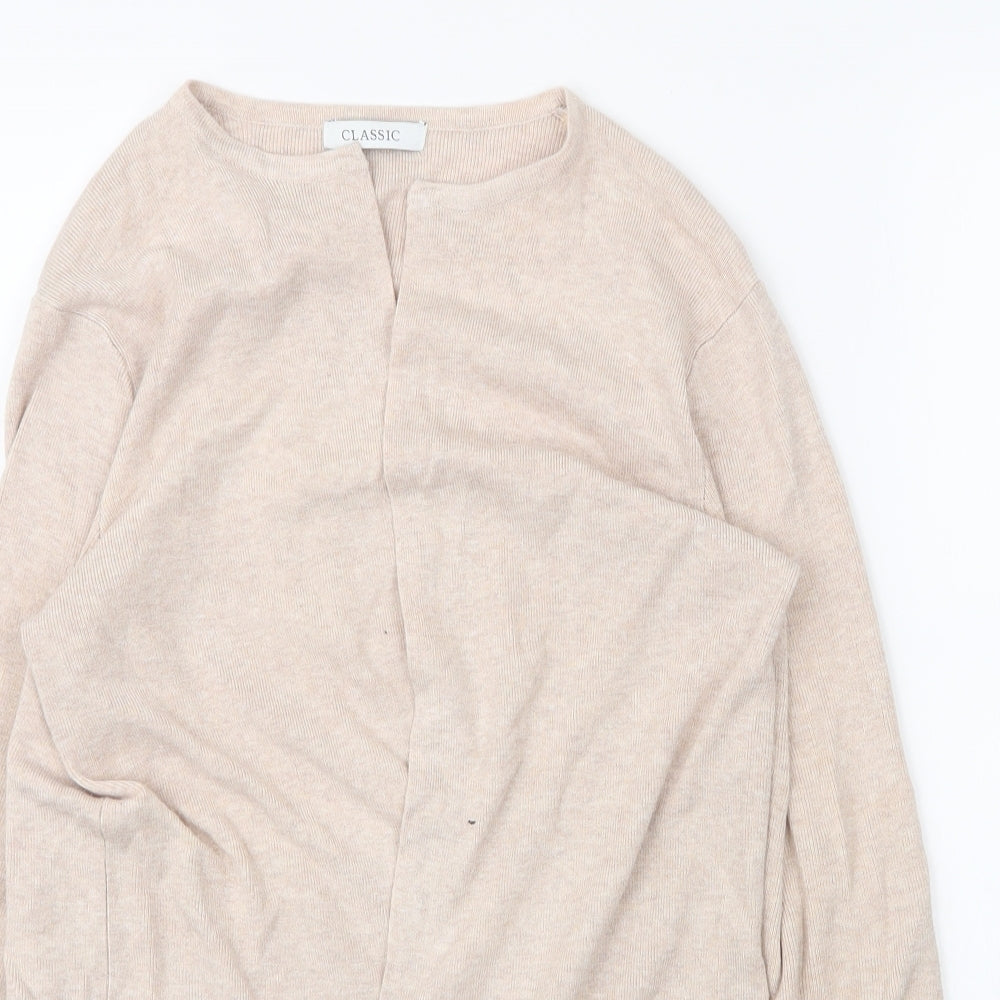 Womens UK Size 6 M&S Beige Cardigan Jumper