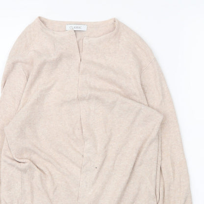 Womens UK Size 6 M&S Beige Cardigan Jumper