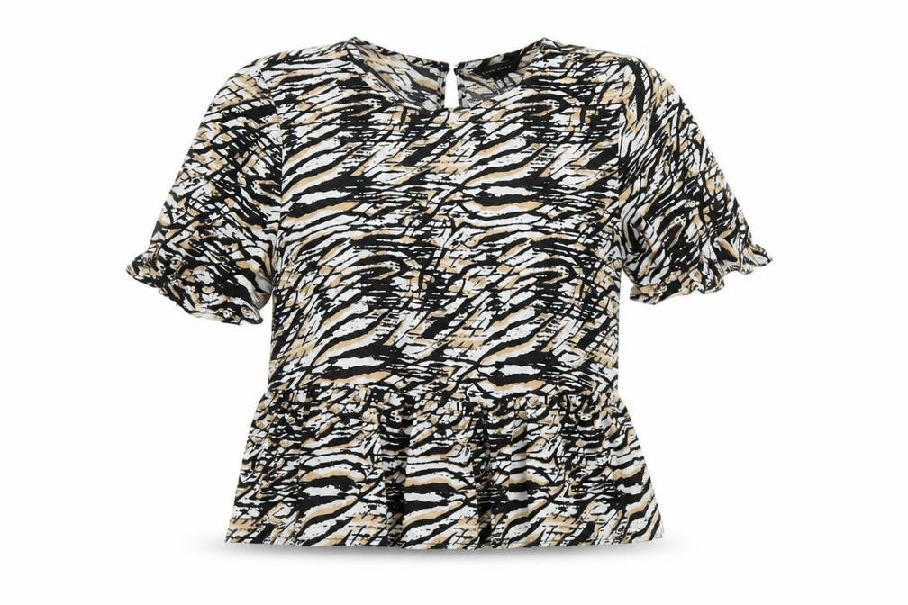 Womens UK Size 14 New Look Black Basic Blouse