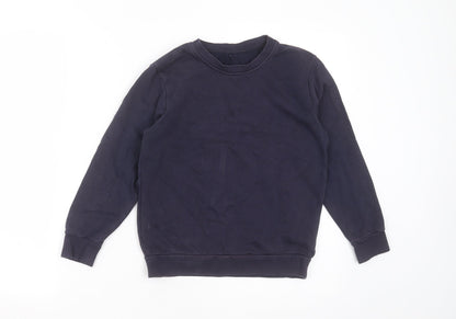 George Boys Blue  Cotton Pullover Sweatshirt Size 8-9 Years   - school
