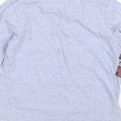 Skate Nation Boys Blue  Cotton Basic T-Shirt Size 8 Years Round Neck  - skating