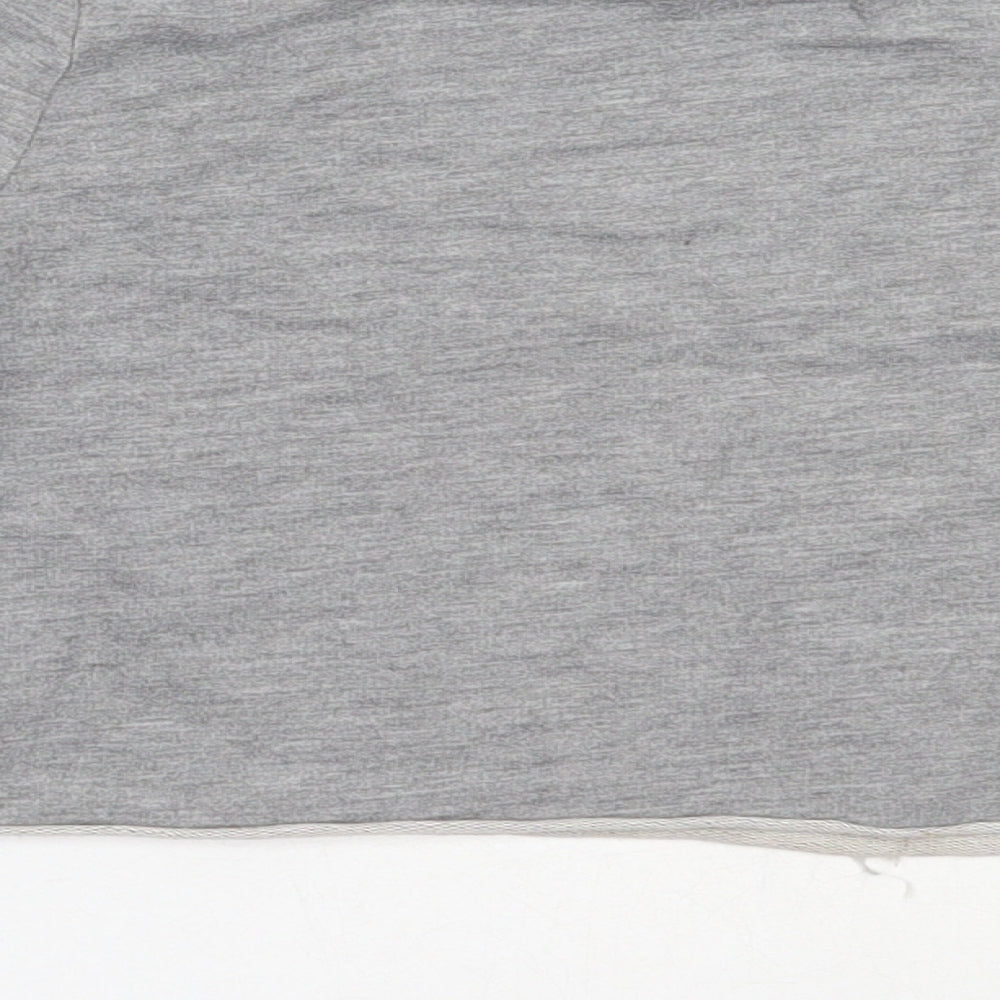 Matalan Girls Grey  Cotton Pullover Sweatshirt Size 9 Years