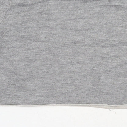 Matalan Girls Grey  Cotton Pullover Sweatshirt Size 9 Years