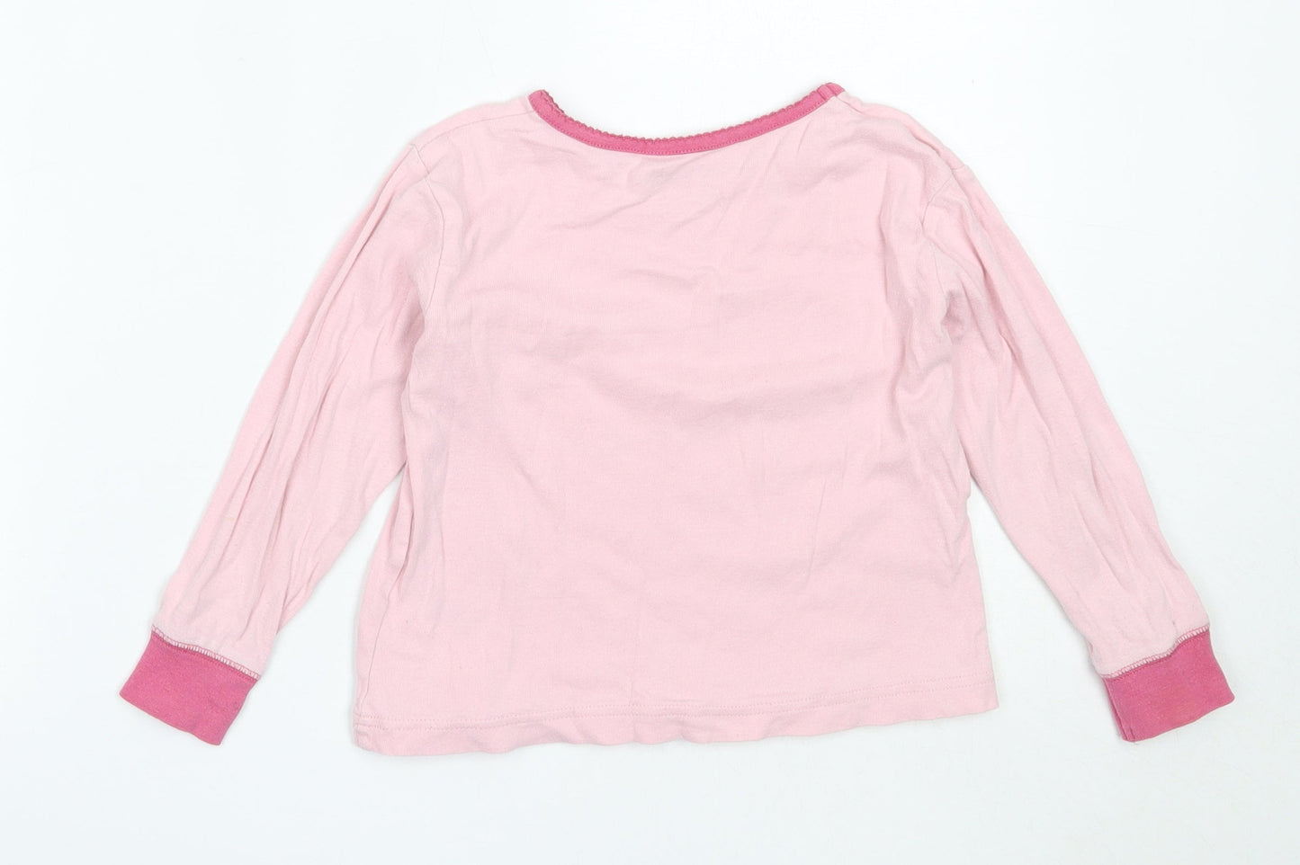 Matalan Girls Pink Solid Cotton Top Pyjama Top Size 4-5 Years