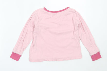 Matalan Girls Pink Solid Cotton Top Pyjama Top Size 4-5 Years