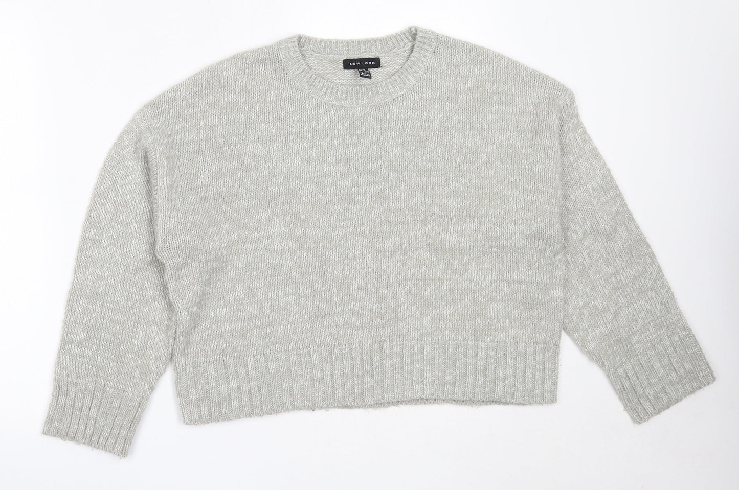 Womens UK Size M New Look Grey Pullover Jumper