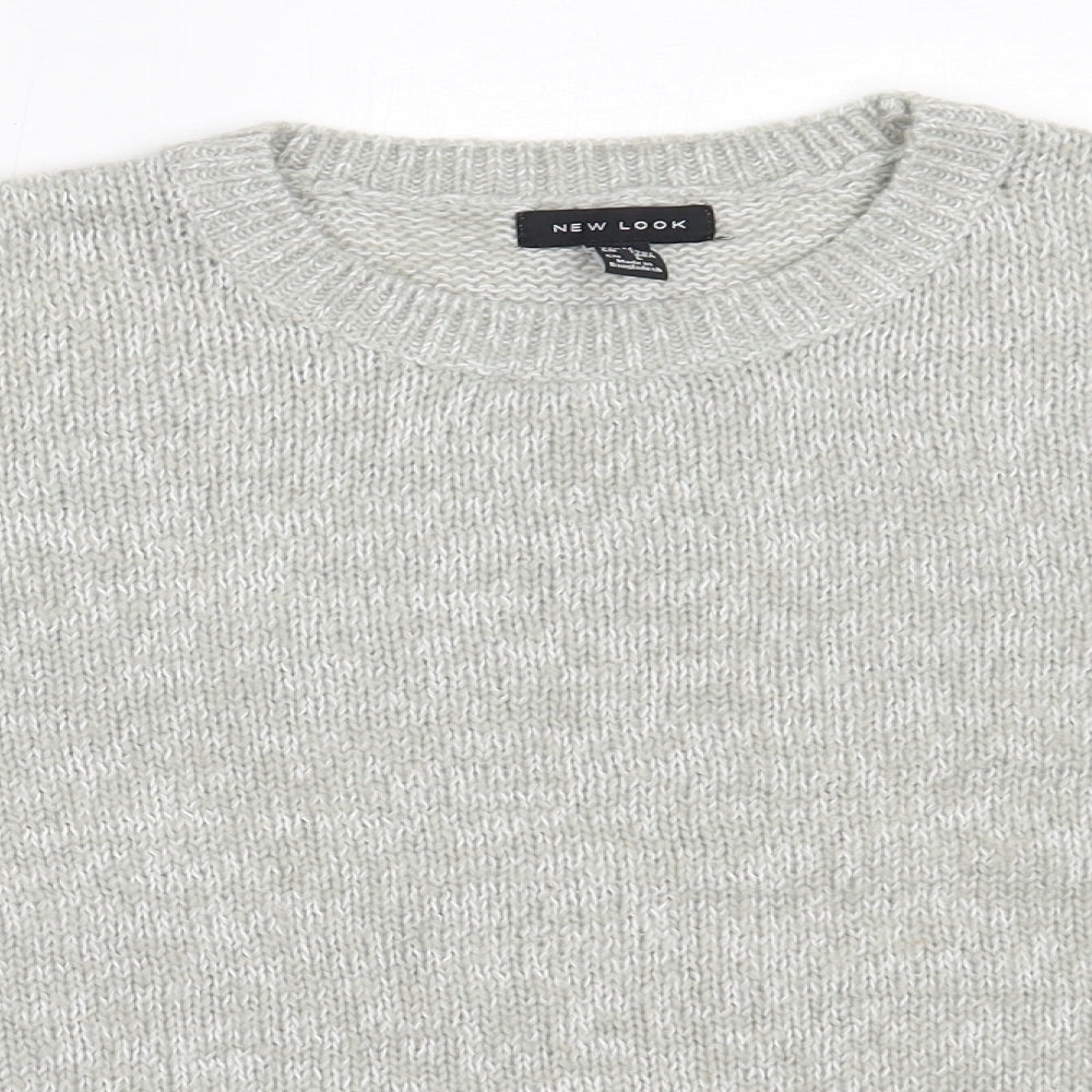 Womens UK Size M New Look Grey Pullover Jumper