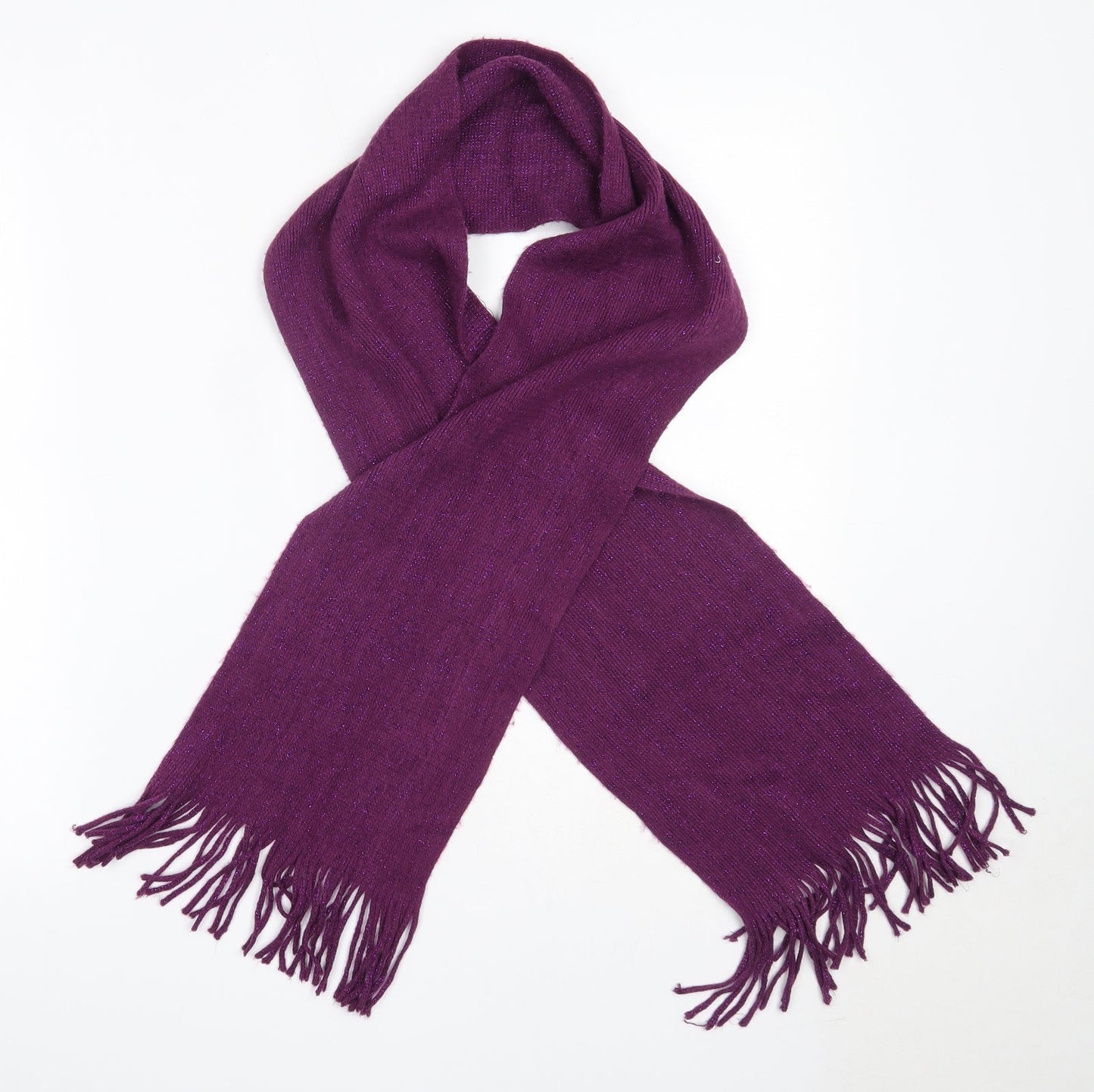 Preworn Womens Purple  Acrylic  Scarf