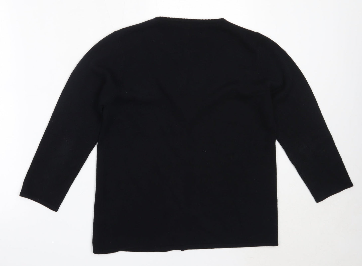 Womens UK Size L Select Black Cardigan Jumper
