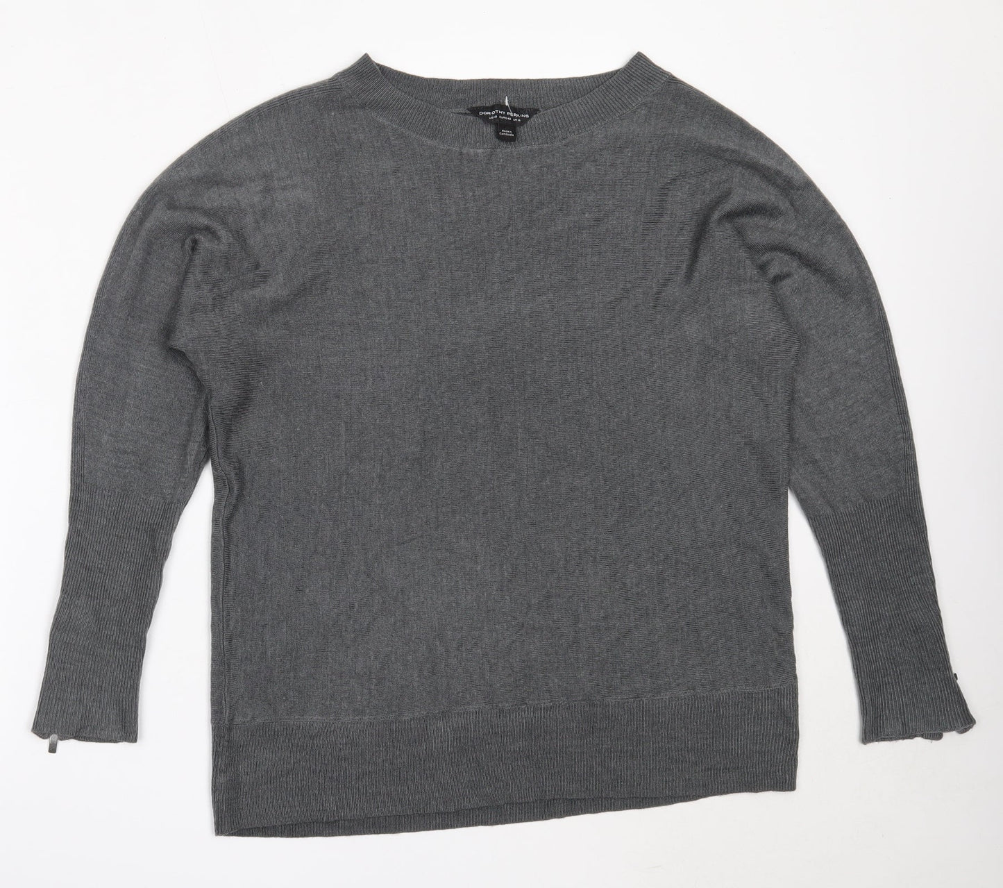 Womens UK Size 14 Dorothy Perkins Grey Pullover Jumper