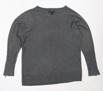 Womens UK Size 14 Dorothy Perkins Grey Pullover Jumper