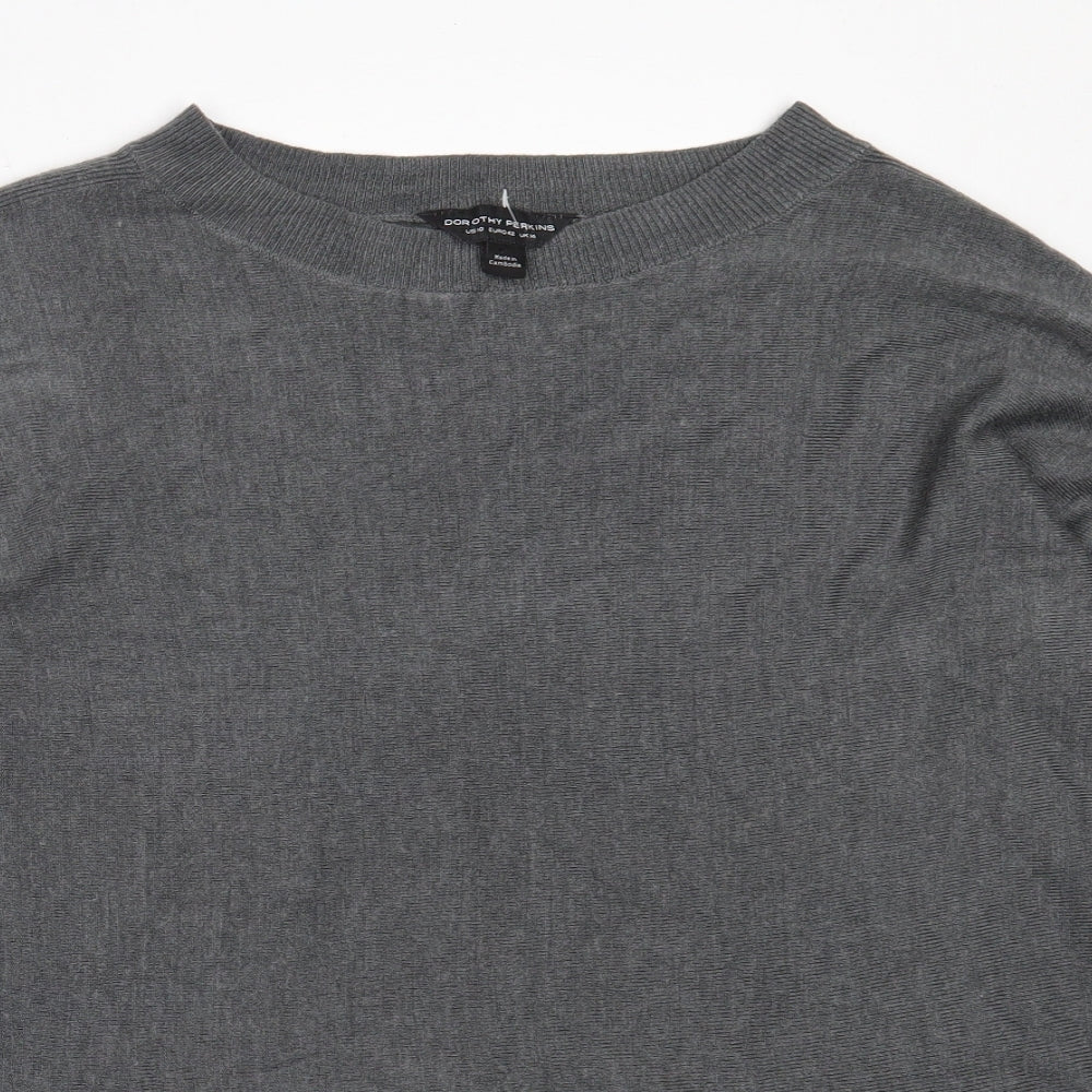 Womens UK Size 14 Dorothy Perkins Grey Pullover Jumper