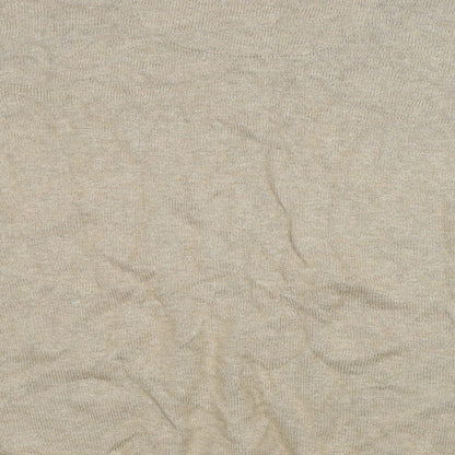 M&S Mens Brown V-Neck  Cotton Pullover Jumper Size L