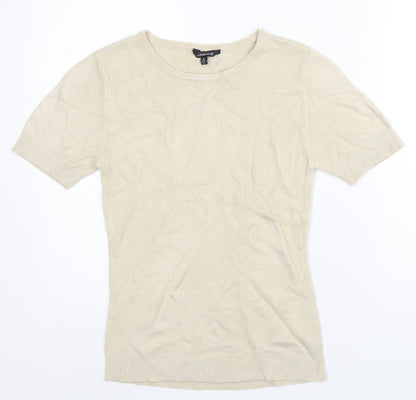 Womens UK Size 12 Janique Grey Basic T-Shirt