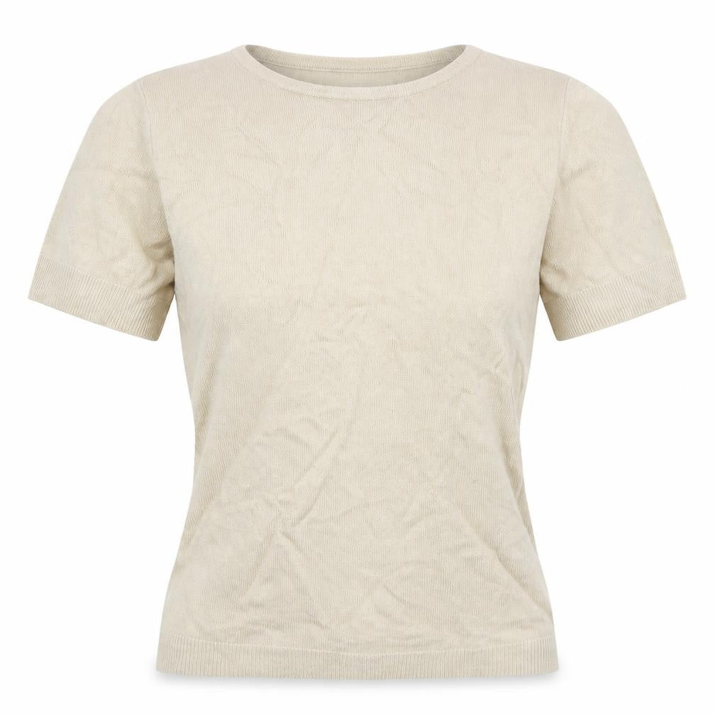 Womens UK Size 12 Janique Grey Basic T-Shirt