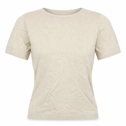 Womens UK Size 12 Janique Grey Basic T-Shirt
