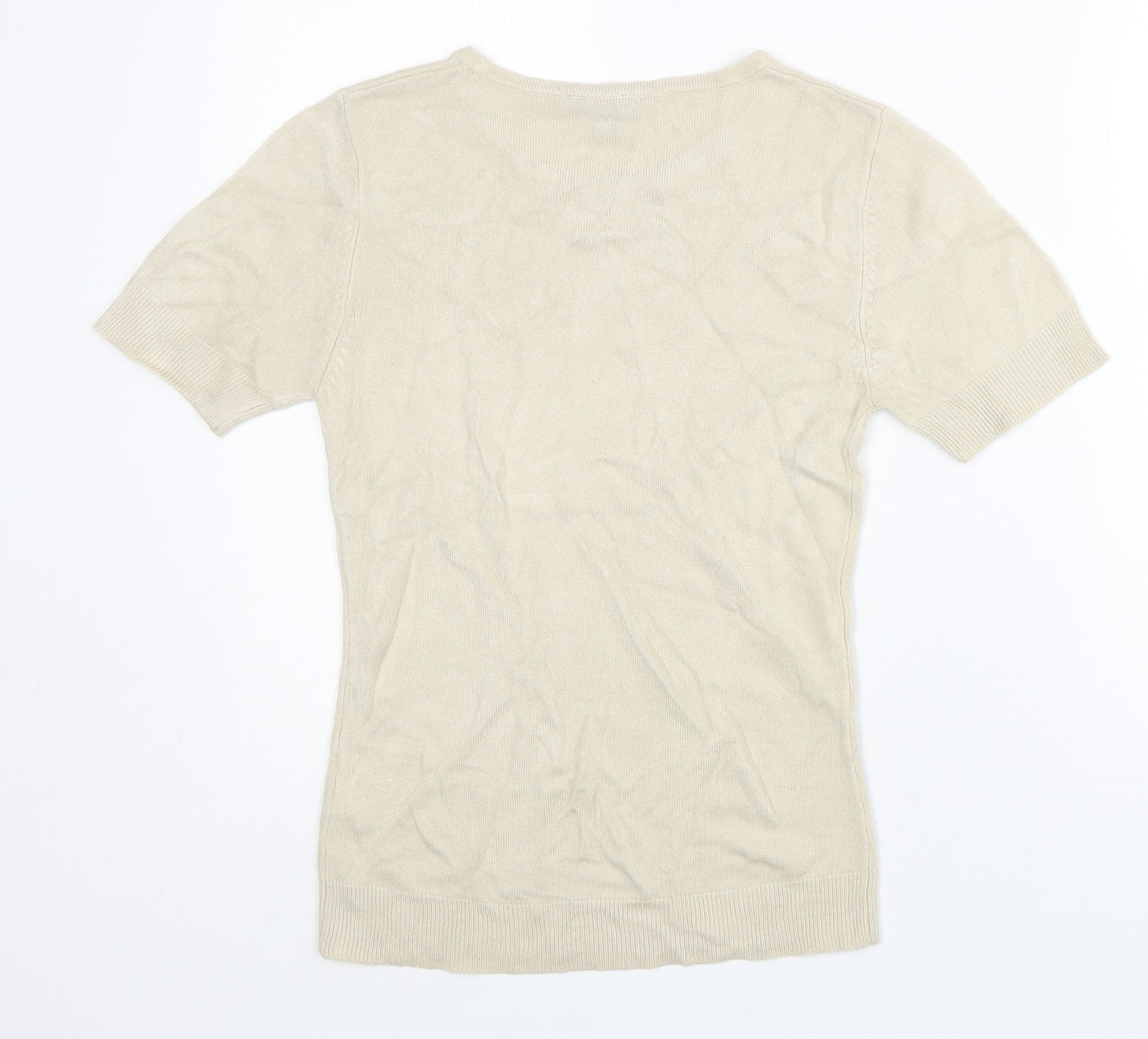 Womens UK Size 12 Janique Grey Basic T-Shirt
