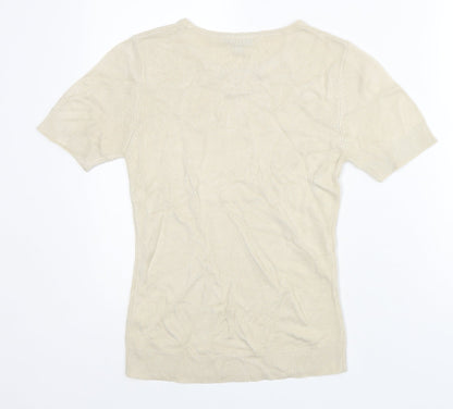 Womens UK Size 12 Janique Grey Basic T-Shirt