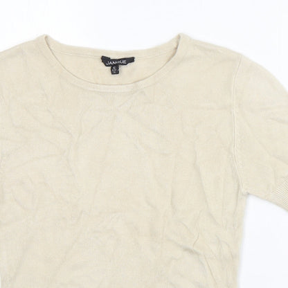 Womens UK Size 12 Janique Grey Basic T-Shirt