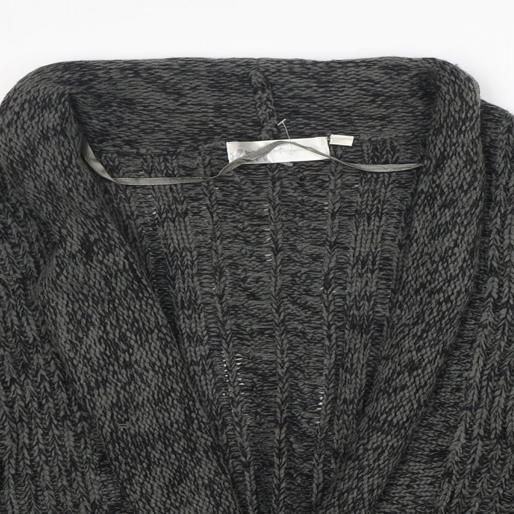 Womens UK Size L Internacionale Grey Cardigan Jumper