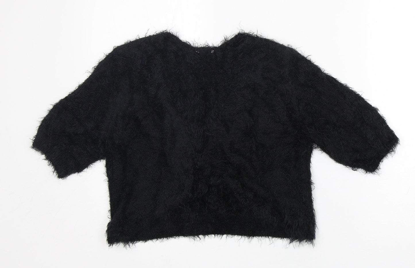 M&S Girls Black   Jacket Coat Size 14 Years
