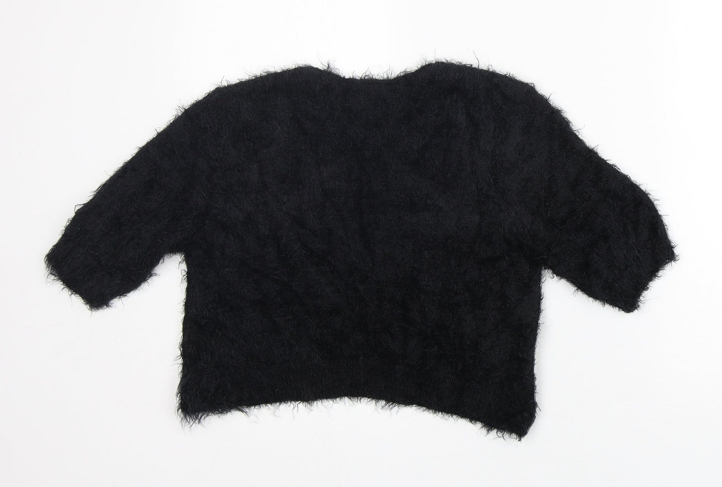 M&S Girls Black   Jacket Coat Size 14 Years